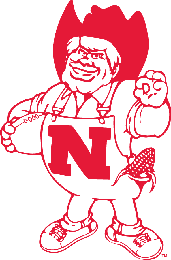 Nebraska Cornhuskers 1974-1991 Mascot Logo diy DTF decal sticker